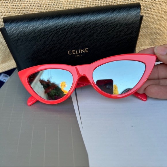 CELINE mirrored cat eye sunglasses - Picture 7 of 11